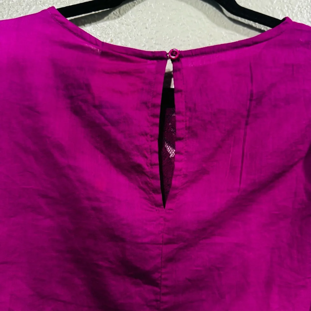 New Farm Rio Kelsie Purple Blouse Size Medium - Picture 10 of 16